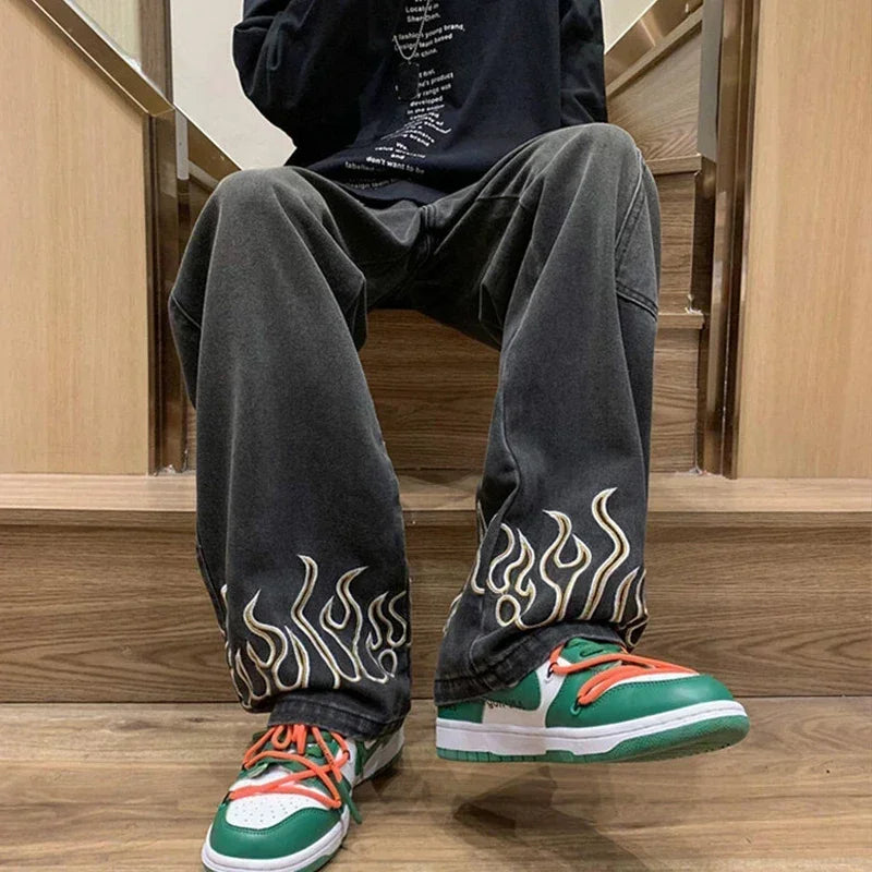 Embroidery Men's Jeans