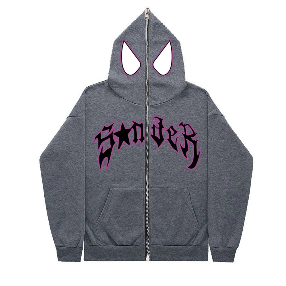 Spider Print Hoodie