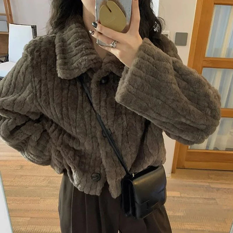 Winter Warm Lambswool Coat