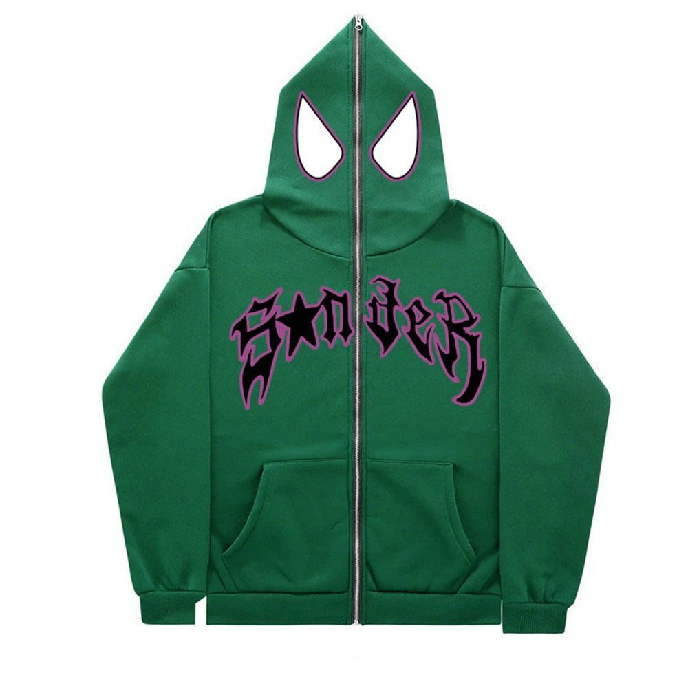 Spider Print Hoodie