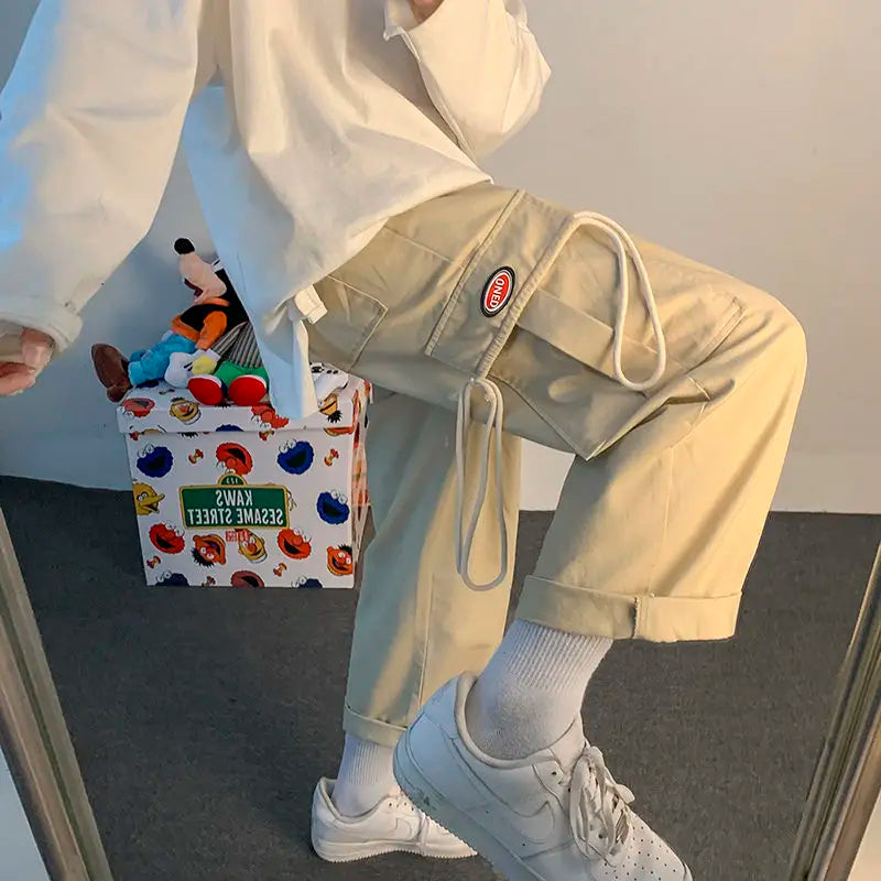 Korean Style Wide leg Cargo
