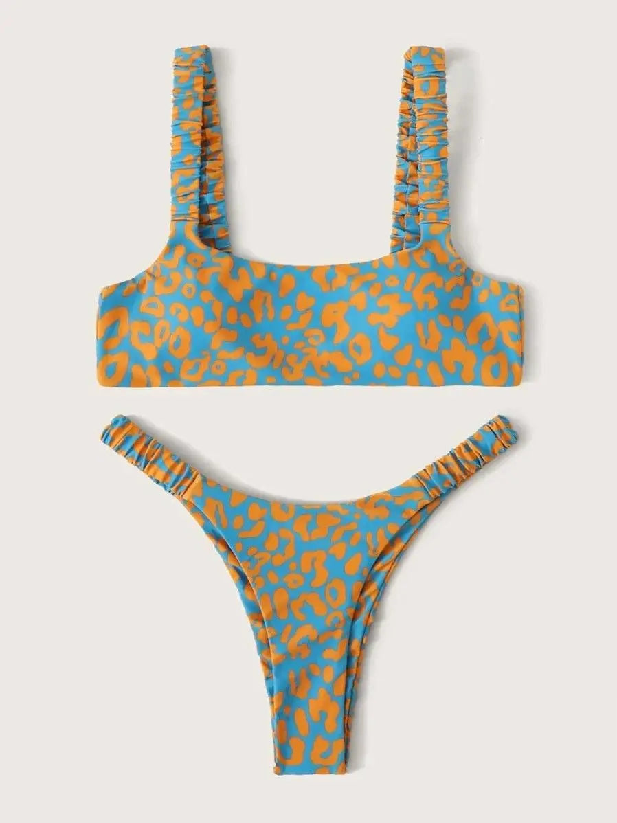 Women's Leopard Push Up Swimsuit