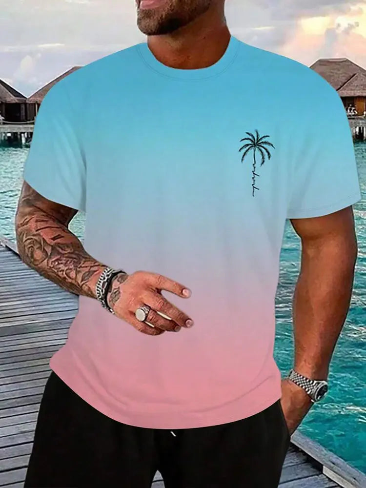 Summer Casual Men's Short Sleeve Top
