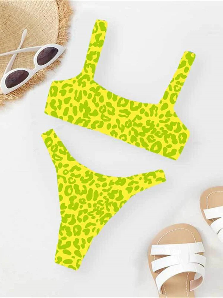 Women's Leopard Push Up Swimsuit