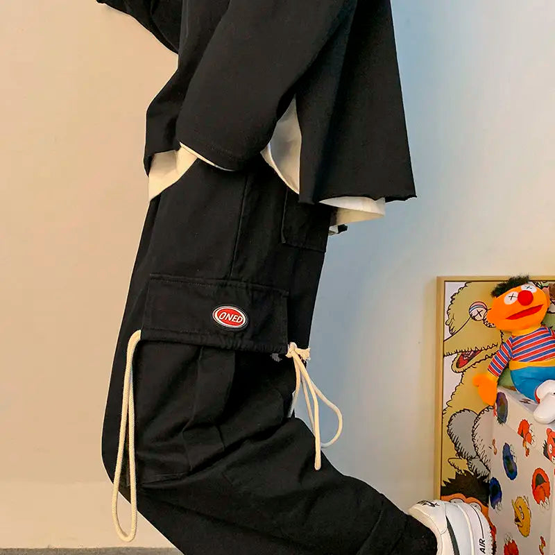 Korean Style Wide leg Cargo