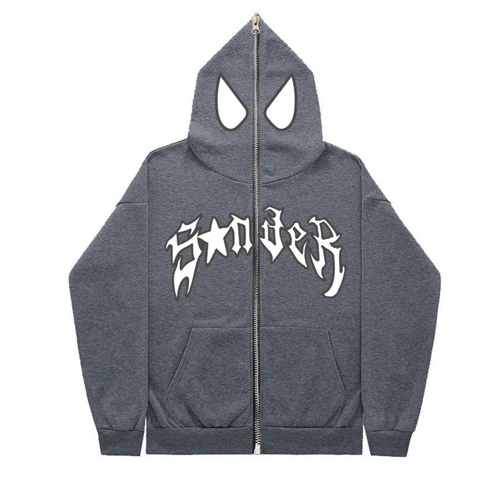 Spider Print Hoodie