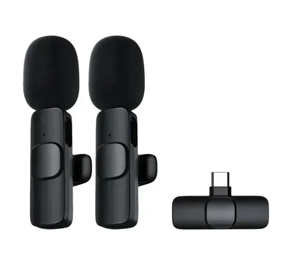 Wireless Microphone For iPhone Android Laptop