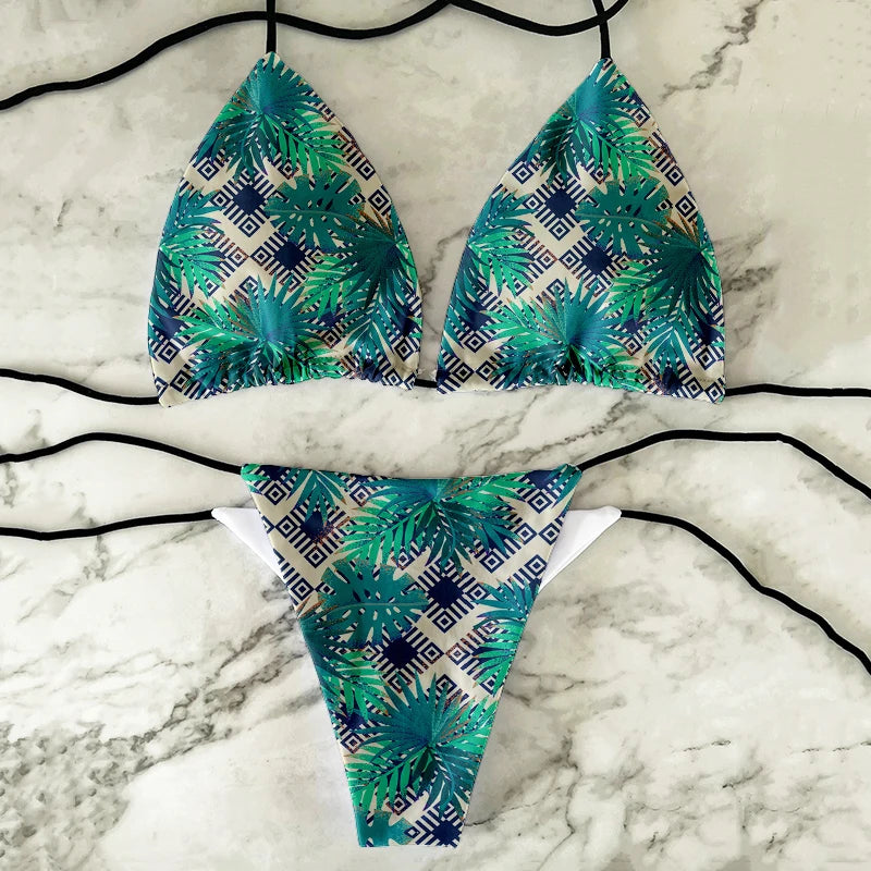 Split Bikini Two-Piece Swimsuit