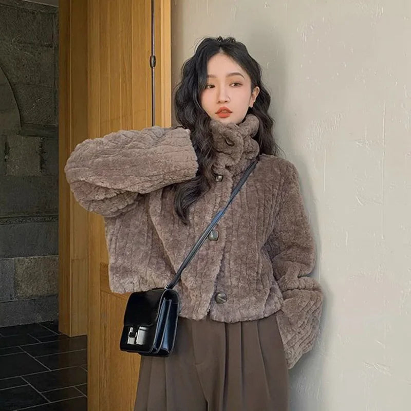 Winter Warm Lambswool Coat