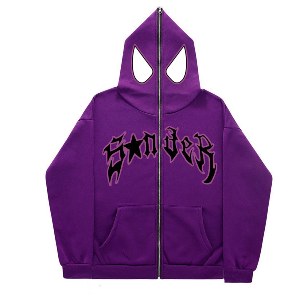 Spider Print Hoodie