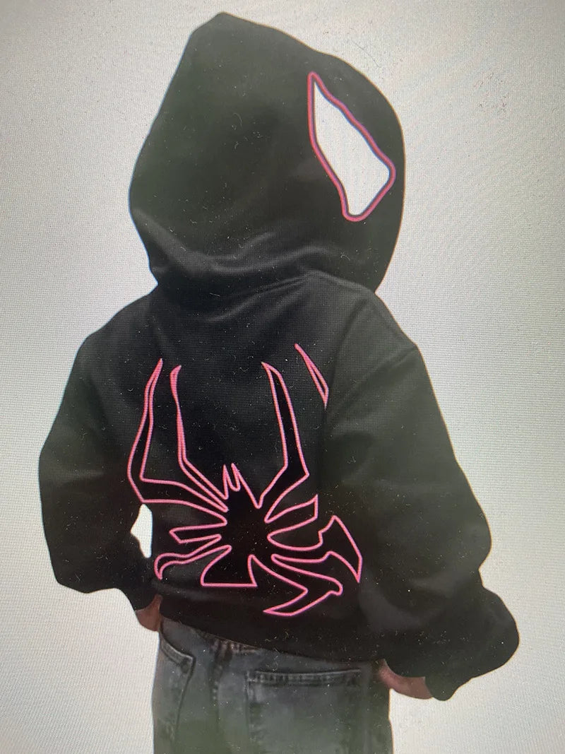 Spider Print Hoodie