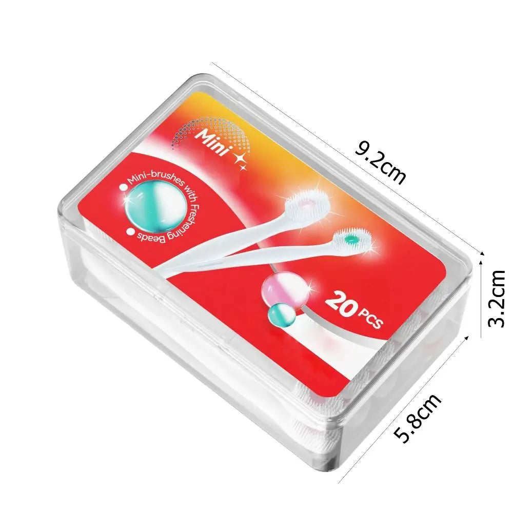 Mini Travel Toothbrush with Freshening Bead