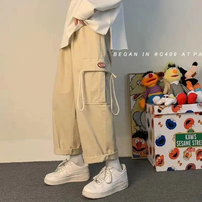Korean Style Wide leg Cargo