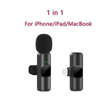 Wireless Microphone For iPhone Android Laptop