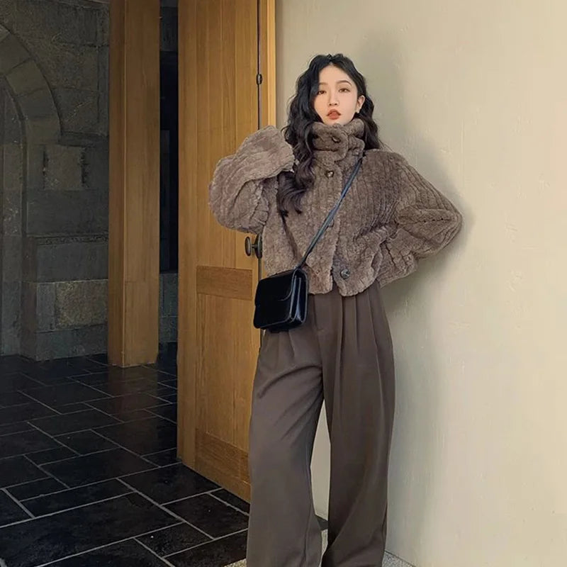 Winter Warm Lambswool Coat