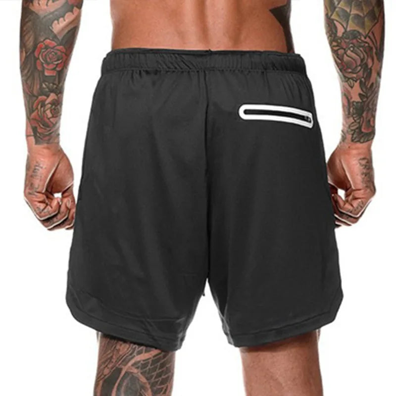 Men's Double Layer Sport Summer Shorts