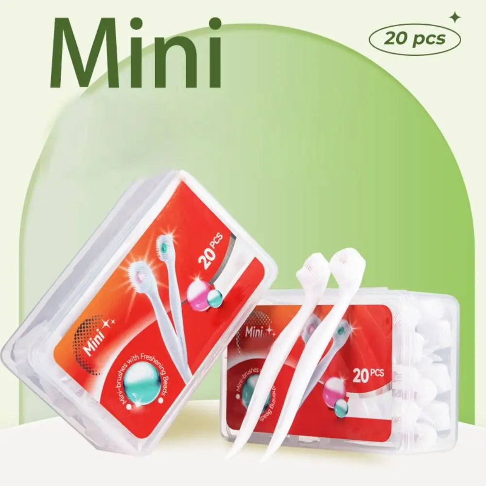 Mini Travel Toothbrush with Freshening Bead