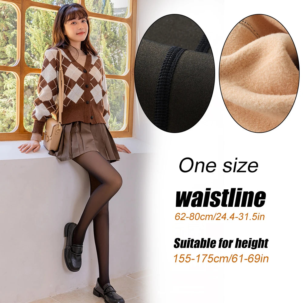 1 PCS Women Warm Fleece Tights