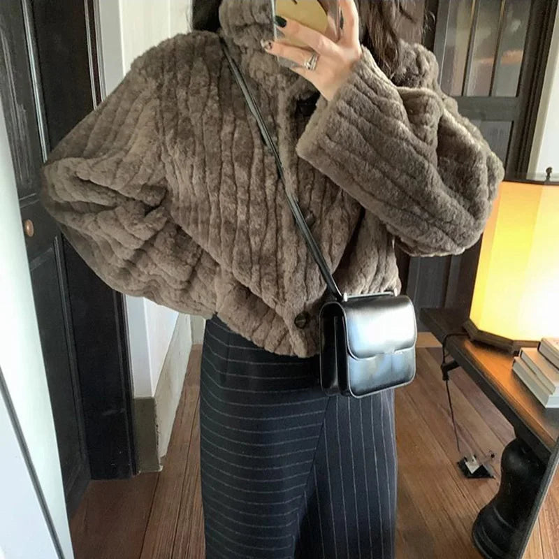 Winter Warm Lambswool Coat