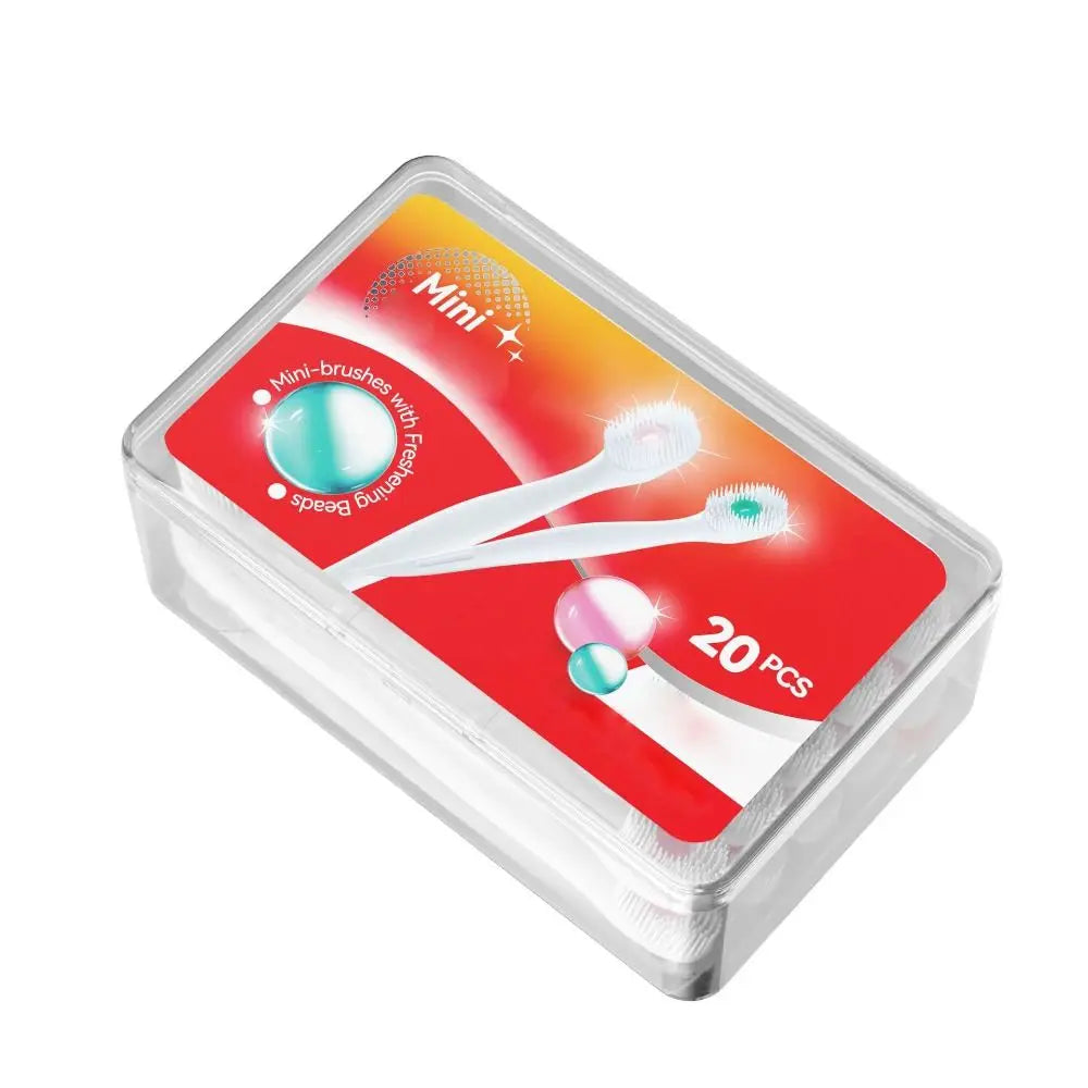 Mini Travel Toothbrush with Freshening Bead