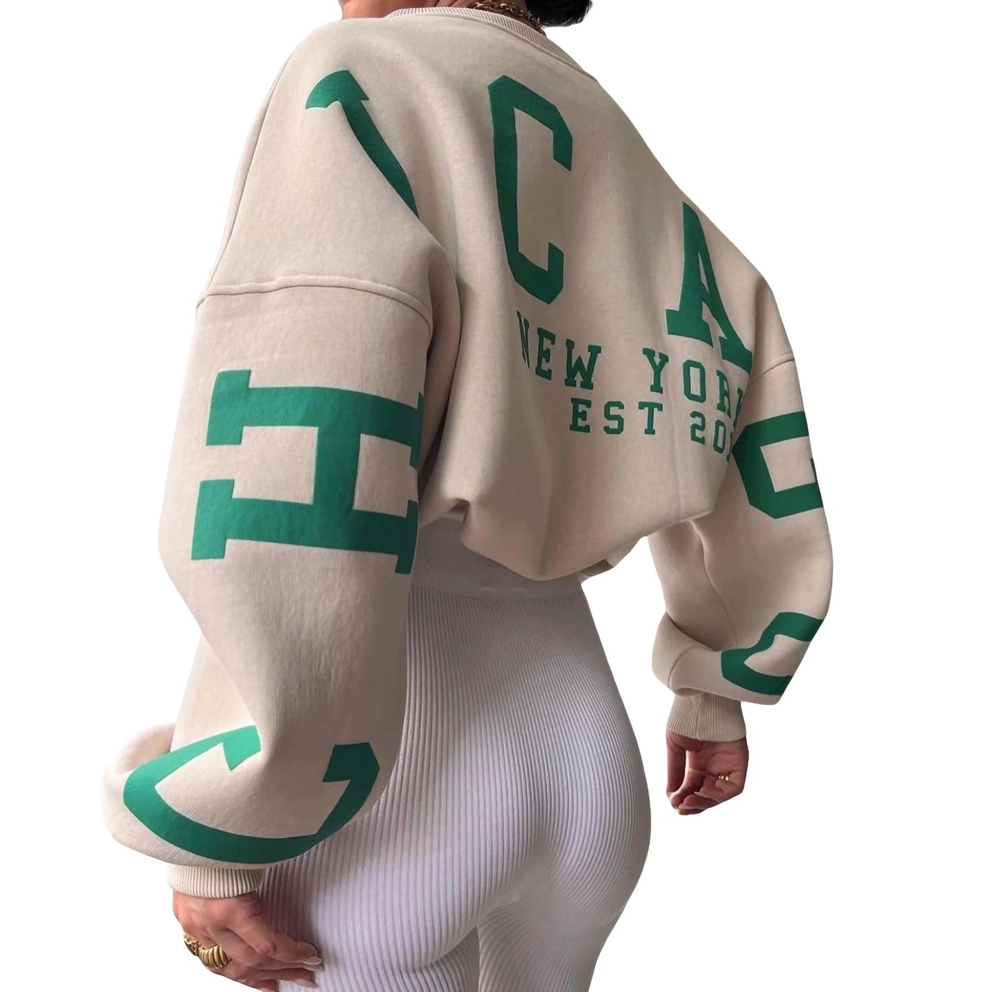 Women's Grunge Pullover Sweatshirt