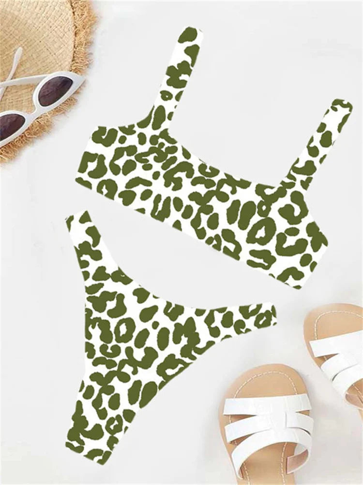 Women's Leopard Push Up Swimsuit