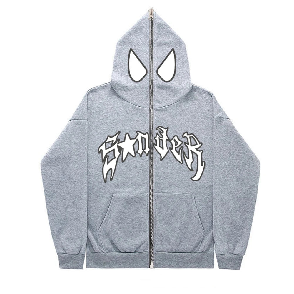 Spider Print Hoodie