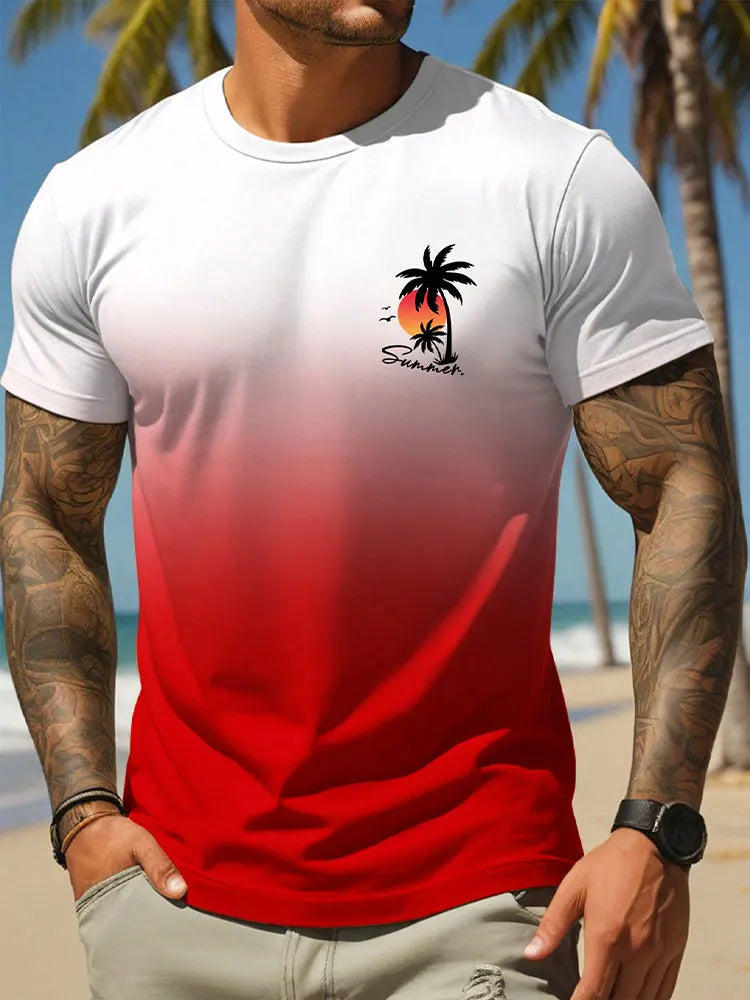 Summer Casual Men's Short Sleeve Top