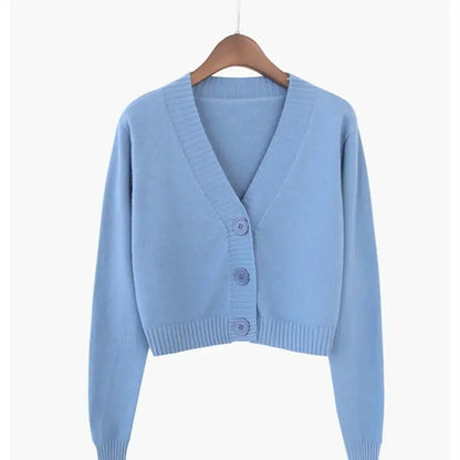 Knitted Cropped Cardigan