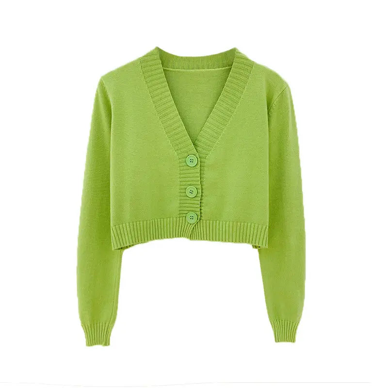 Knitted Cropped Cardigan