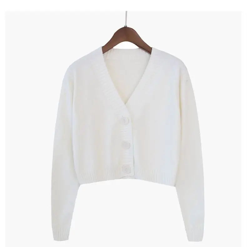 Knitted Cropped Cardigan