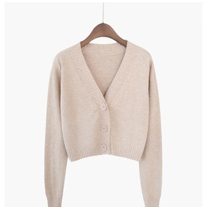 Knitted Cropped Cardigan