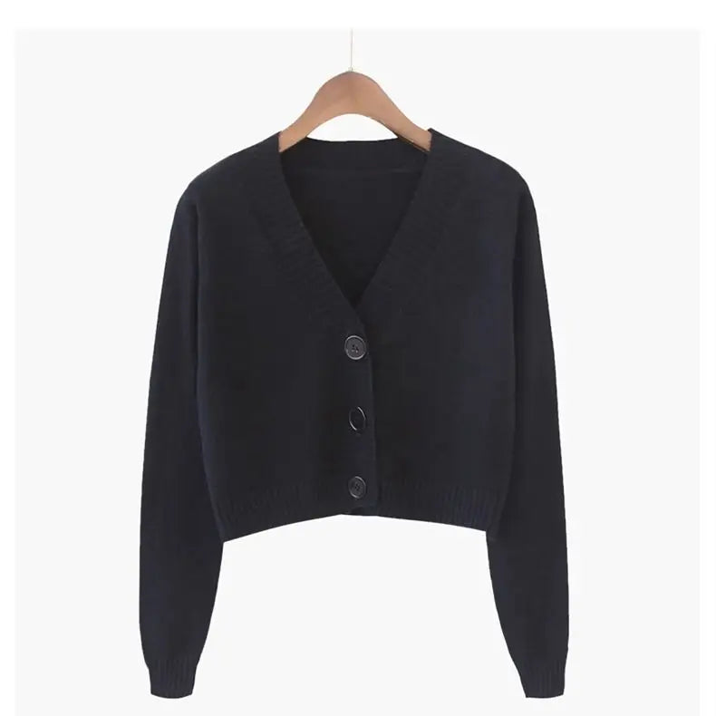 Knitted Cropped Cardigan