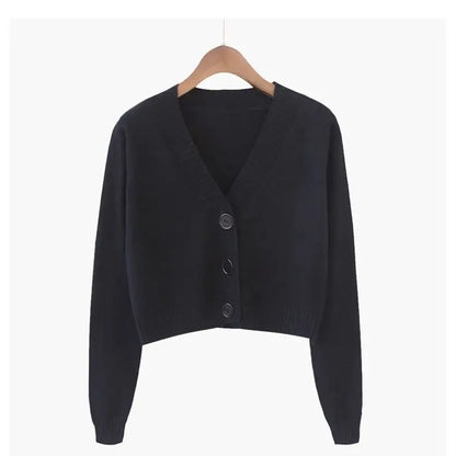 Knitted Cropped Cardigan
