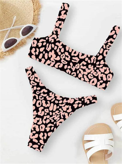 Women's Leopard Push Up Swimsuit