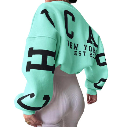 Women's Grunge Pullover Sweatshirt