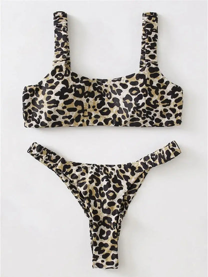Women's Leopard Push Up Swimsuit