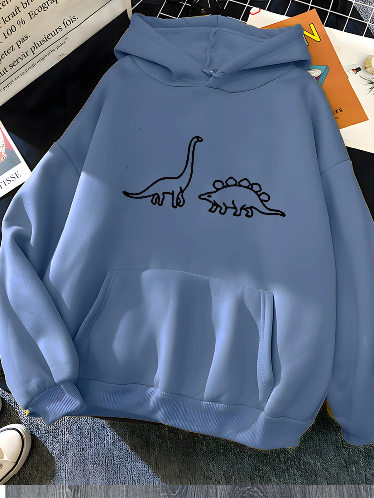 Dinosaurs Print Hoodie