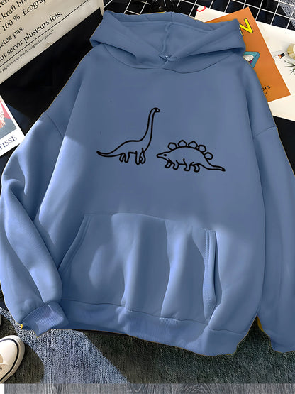 Dinosaurs Print Hoodie