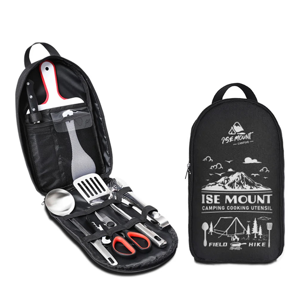 9pcs Portable Travel Utensils