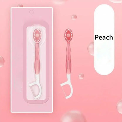 Mini Travel Toothbrush with Freshening Bead and Floss