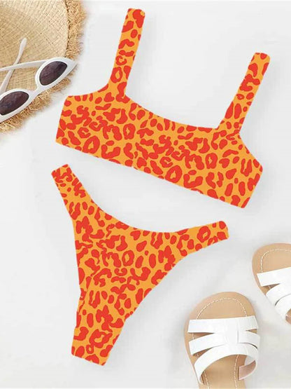 Women's Leopard Push Up Swimsuit
