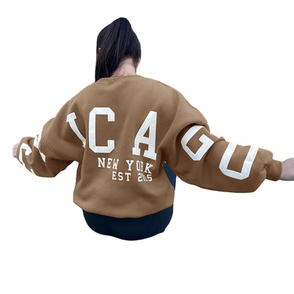 Women's Grunge Pullover Sweatshirt
