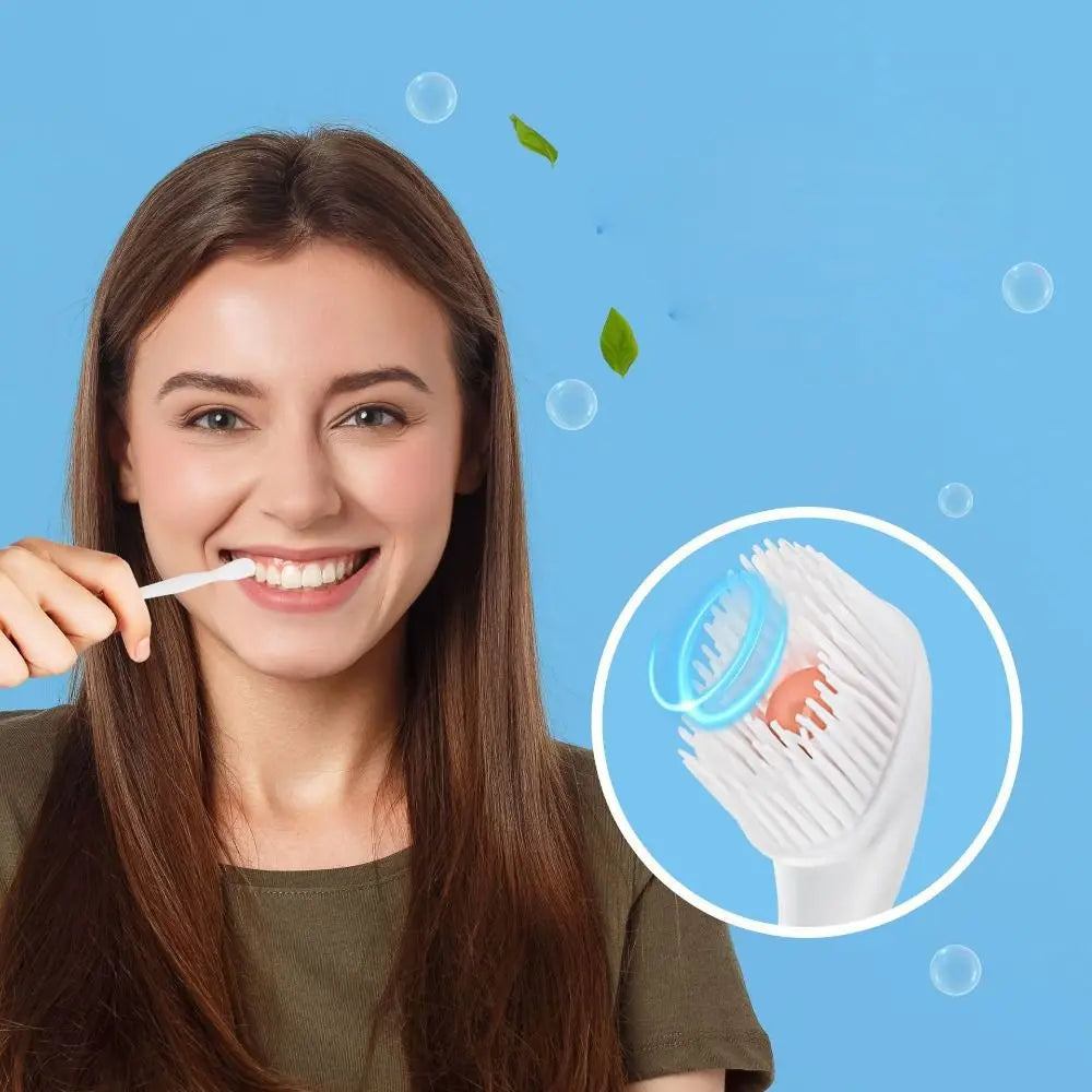 Mini Travel Toothbrush with Freshening Bead