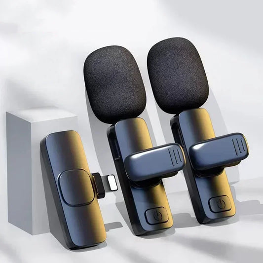 Wireless Microphone For iPhone Android Laptop
