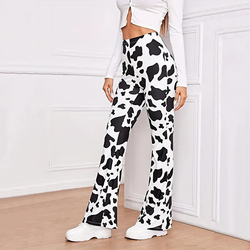 Women's Cow Printed Pants