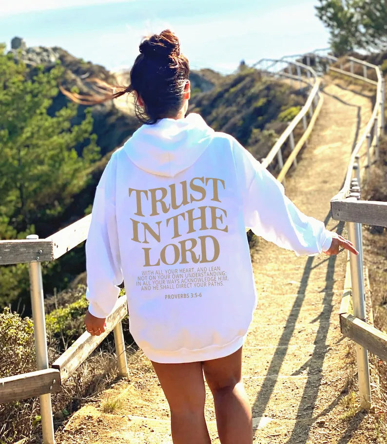 Love Like Jesus Letter Print Hoodie