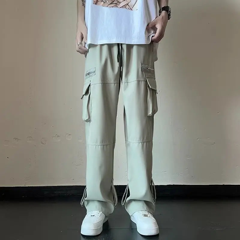 Mens Retro Cargo Trousers
