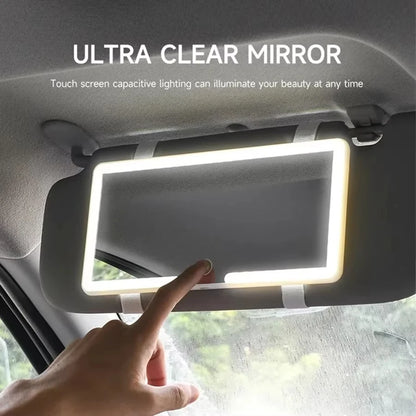 LED Car Makeup Mirror