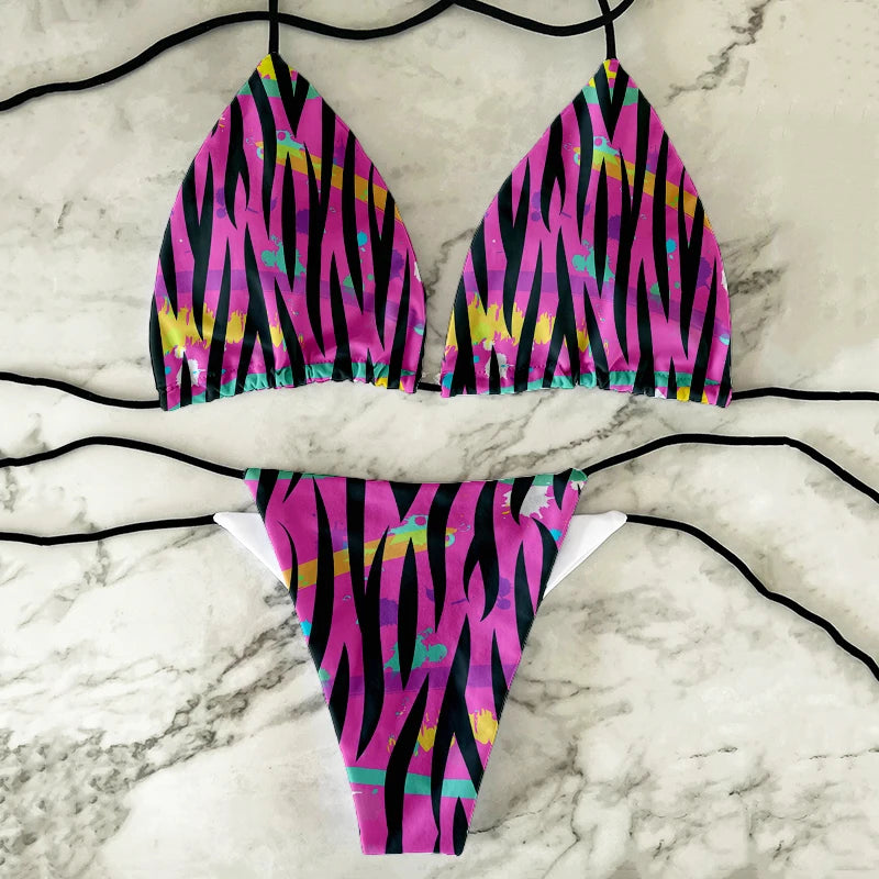 Split Bikini Two-Piece Swimsuit